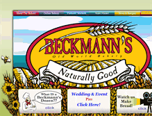 Tablet Screenshot of beckmannsbakery.com